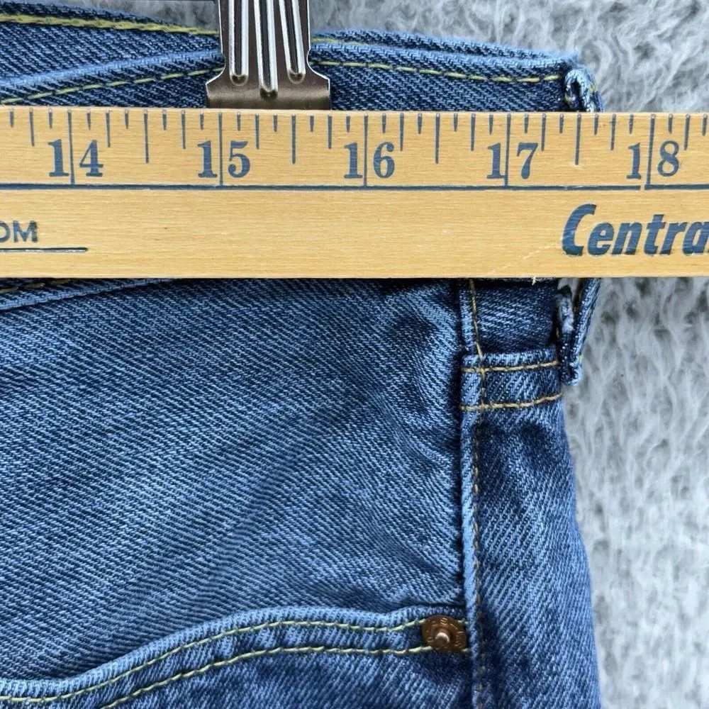 VTG Levis 505 Jeans Mens 34x32 (34x30) Straight Regular Medium Wash USA 90s‎ Y2K